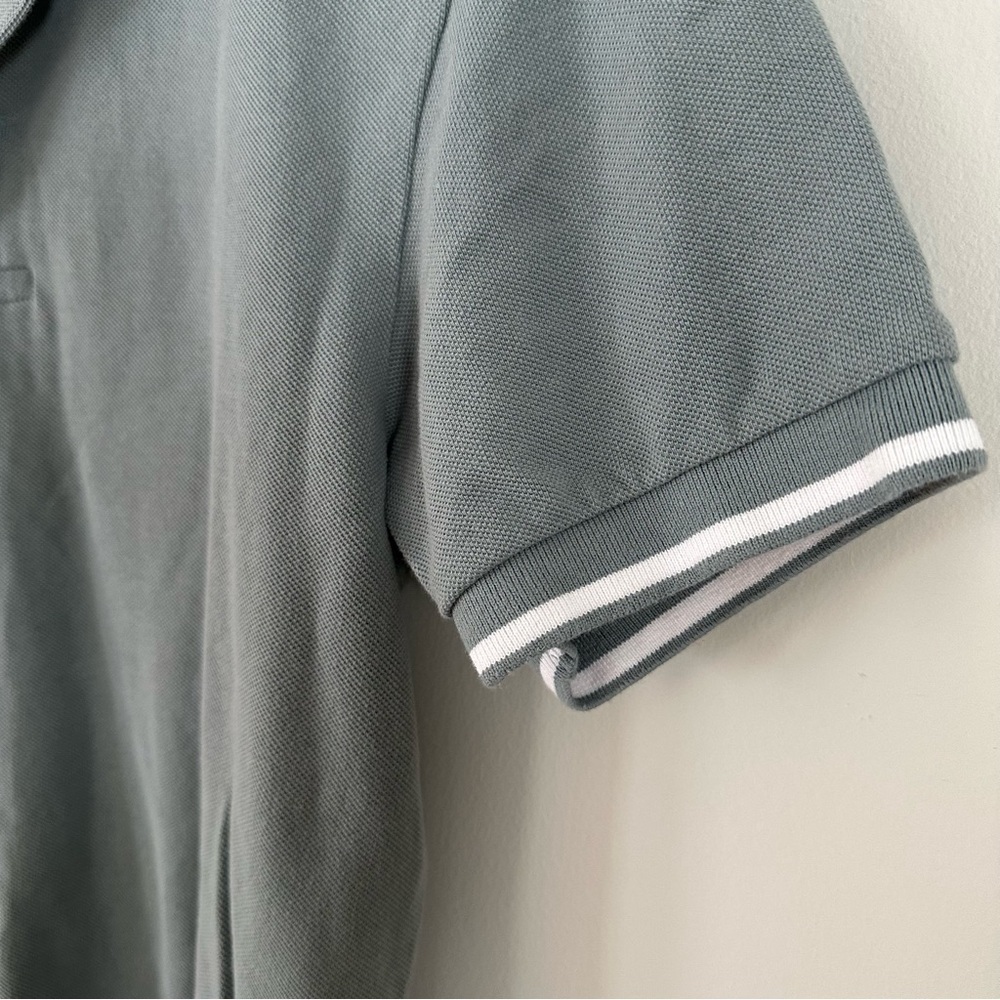 Everlane Dusty Blue Grey Polo Shirt - Picture 3 of 11